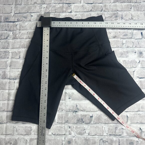 EUC Zella 10" Black Biker Shorts Size Small - Picture 10 of 11